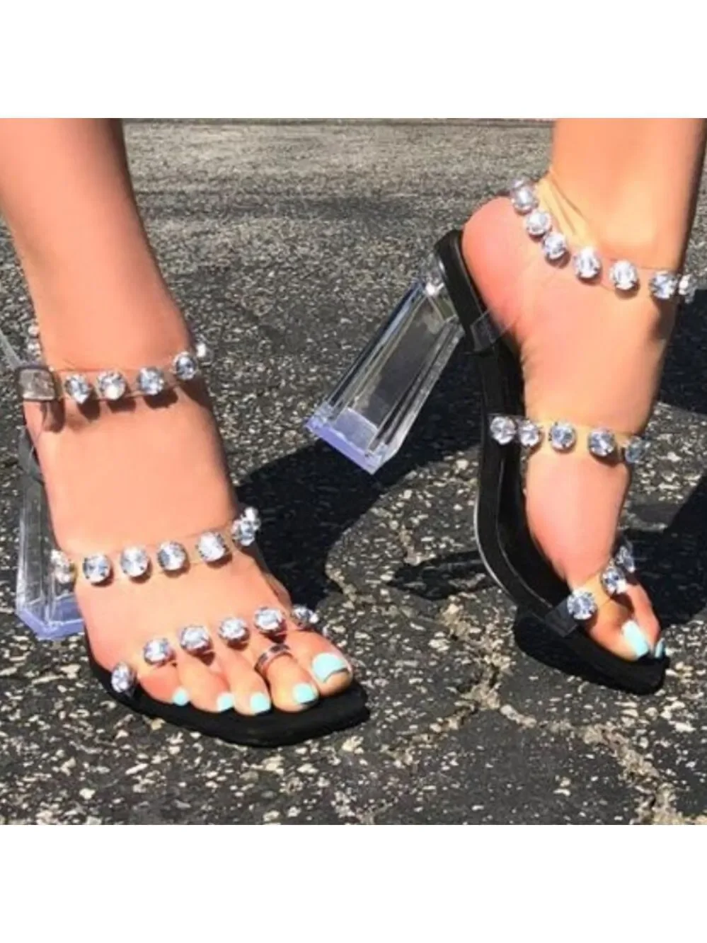 💗ARRIVED💗 own crown Heel TIME TO SHINE-BLACK